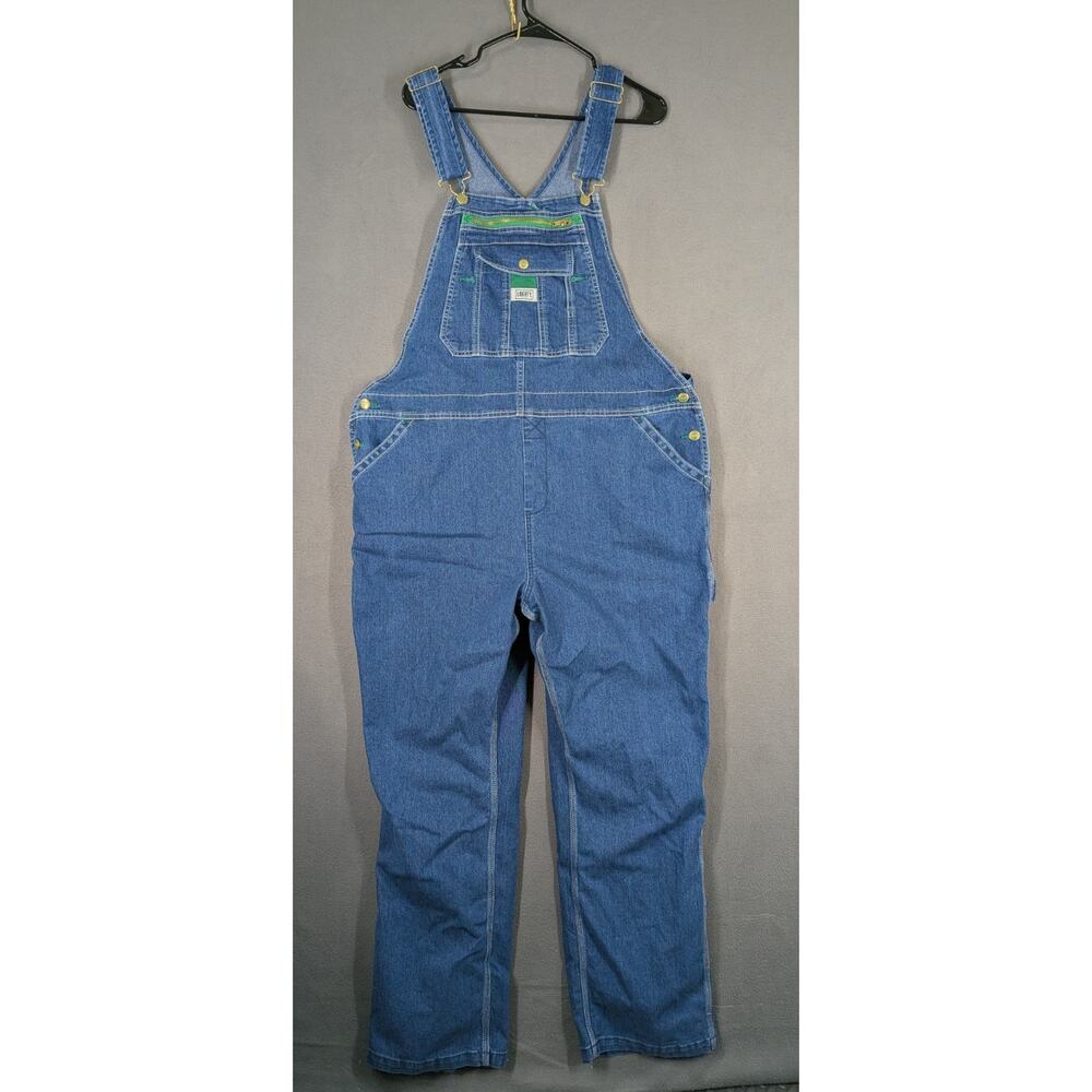 Liberty Bibs Overalls Mens 45x31 2XL Carpenter Blue Work Farmer Suspenders